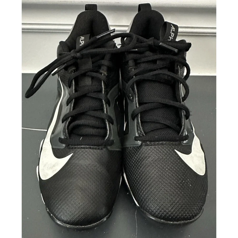 Nike Alpha Fastflex Shoes Kids Size 6Y Black Football Cleats FQ4012-001